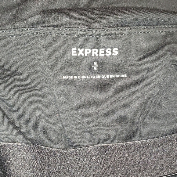 Express Iridescent Metallic Sequins High-Low Strapless Tube Top w/Built-In Bra M - Picture 12 of 16